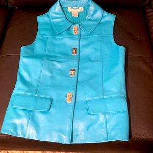 LISA INTERNATIONAL LEATHER VEST